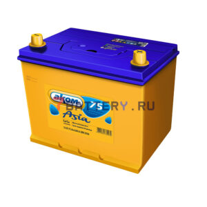 аккумулятор аком азия 75 ач